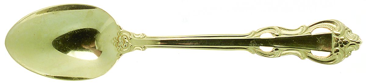 King Arthur Gold (Gold Electroplate, 1988) Place/Oval Soup Spoon by Towle Silver-1