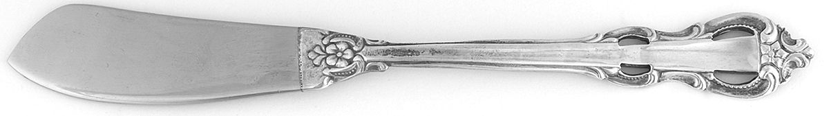 King Arthur (Silverplate, 1986) Flat Handle Master Butter Knife by Towle Silver-1