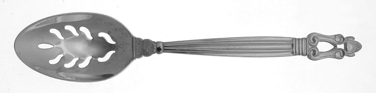 King Gustav (Stainless) Pierced Tablespoon (Serving Spoon) by Towle Silver-1