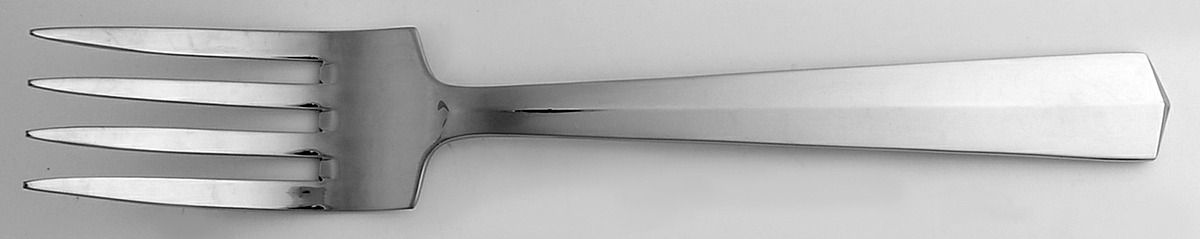 Kimberly (Stainless) Large Solid Cold Meat Serving Fork by Towle Silver-1