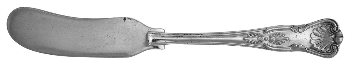 Kings (Silverplate, 1980) Flat Handle Butter Spreader by Towle Silver-1
