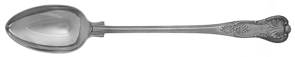Kings (Silverplate, 1980) Large Solid Dressing Spoon by Towle Silver-1