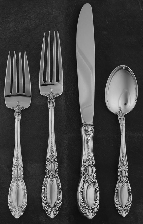 King Richard (Sterling, 1932, No Monos) 4 Piece Place Size Setting by Towle Silver-1