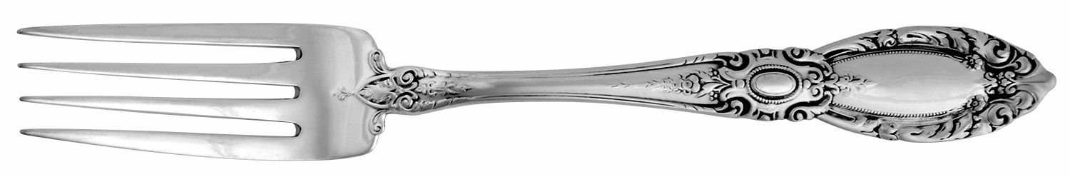 King Richard (Sterling, 1932, No Monos) Fork by Towle Silver-1