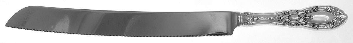 King Richard (Sterling, 1932, No Monos) Cake Knife with Stainless Blade by Towle Silver-1