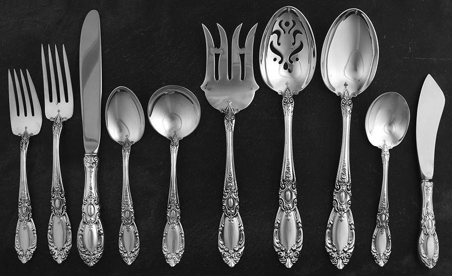 King Richard (Sterling, 1932, No Monos) 45 Piece Place Size Starter Set by Towle Silver-1