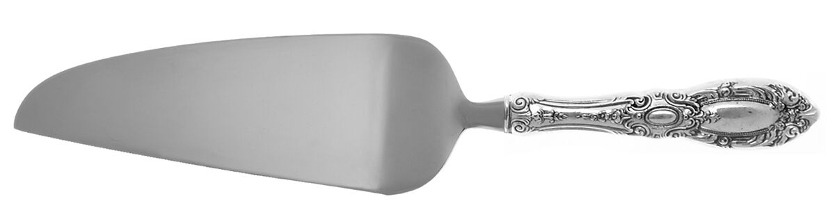 King Richard (Sterling, 1932, No Monos) Pie and Cake Server with Stainless Blade HC by Towle Silver-1