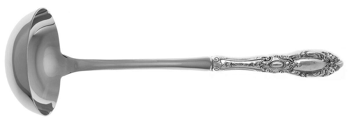 King Richard (Sterling, 1932, No Monos) Soup Ladle with Stainless Bowl HC by Towle Silver-1