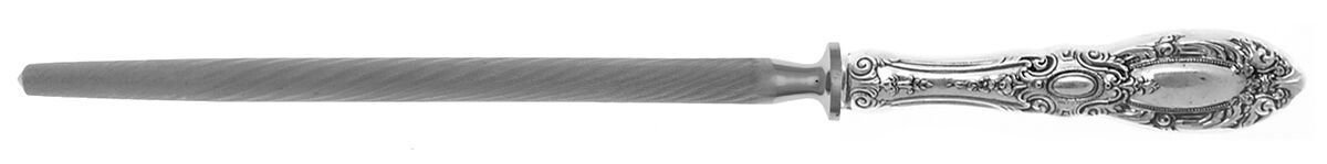King Richard (Sterling, 1932, No Monos) Sharpener Knife with Steel Rod HC by Towle Silver-1