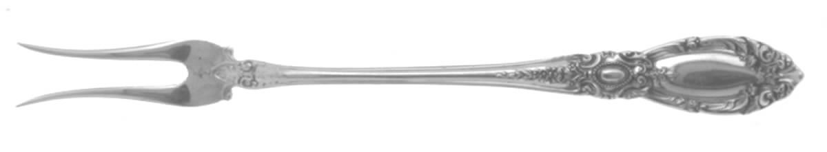King Richard (Sterling, 1932, No Monos) Short Handle Pickle/Olive Fork by Towle Silver-1