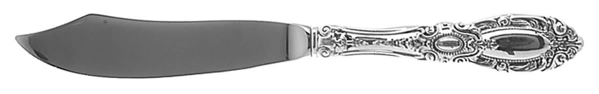 King Richard (Sterling, 1932, No Monos) Individual Fish Knife with Stainless Blade by Towle Silver-1