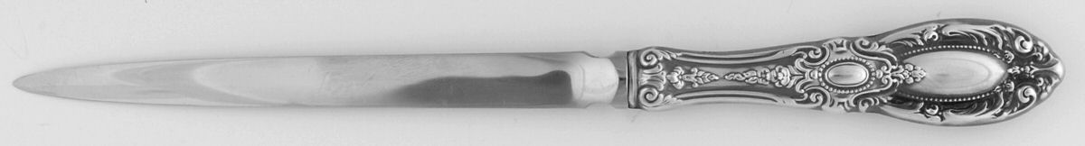 King Richard (Sterling, 1932, No Monos) Large Letter Opener with Stainless Blade by Towle Silver-1
