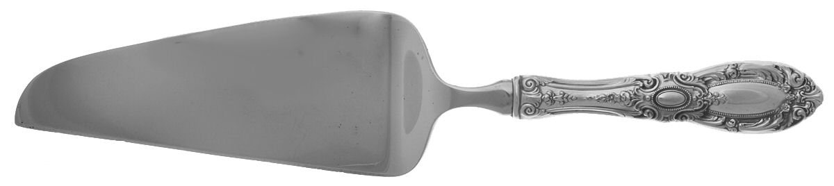 King Richard (Sterling, 1932, No Monos) Pie & Cake Server with Stainless Blade by Towle Silver-1