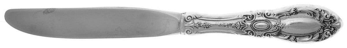 King Richard (Sterling, 1932, No Monos) Modern Hollow Butter Spreader (Stainless) by Towle Silver-1