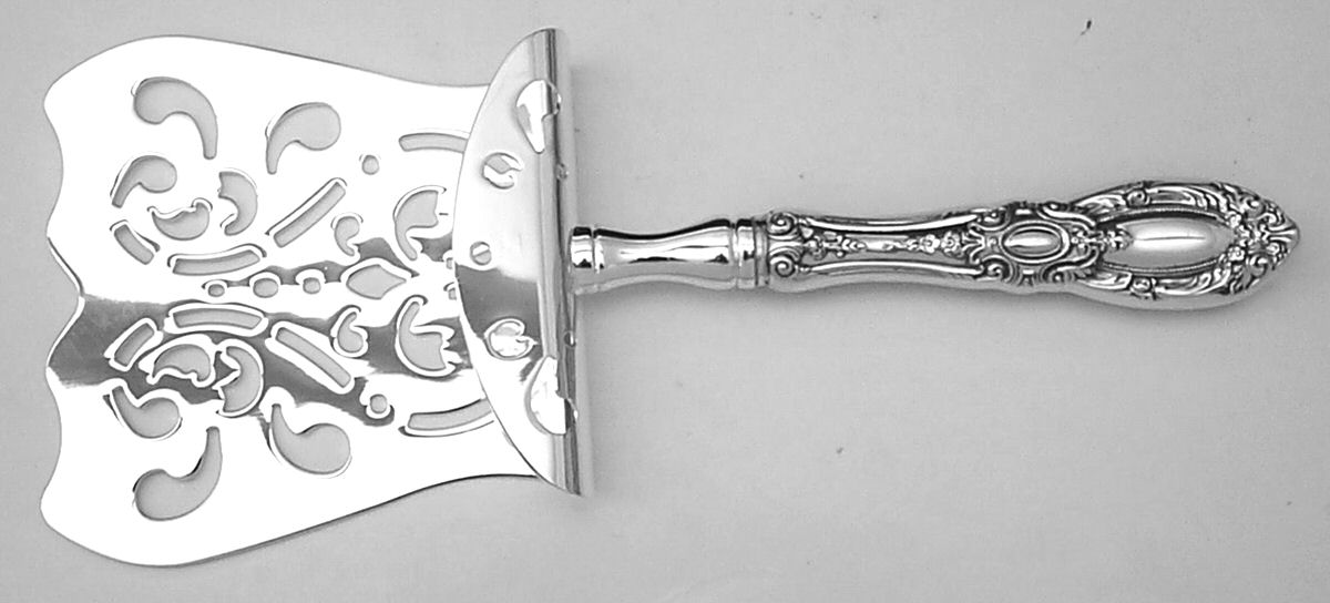 King Richard (Sterling, 1932, No Monos) Hollow Asparagus Server with Silverplate Hood by Towle Silver-1