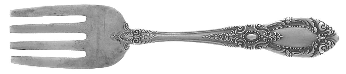 King Richard (Sterling, 1932, No Monos) Baby Fork by Towle Silver-1