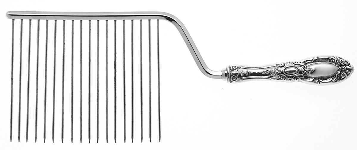 King Richard (Sterling, 1932, No Monos) Cake Breaker with Silverplate Prongs by Towle Silver-1