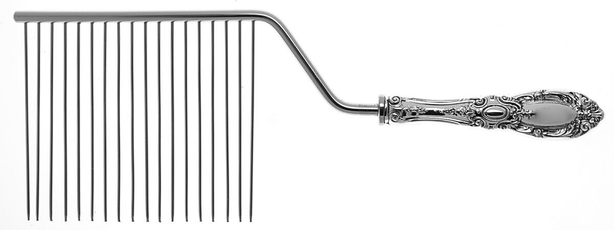King Richard (Sterling, 1932, No Monos) Cake Breaker with Silverplate Prongs by Towle Silver-1