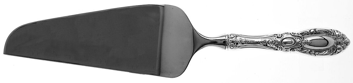 King Richard (Sterling, 1932, No Monos) Pie and Cake Server with Stainless Blade by Towle Silver-1