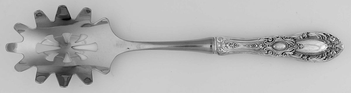 King Richard (Sterling, 1932, No Monos) Pasta Server with Stainless Bowl by Towle Silver-1