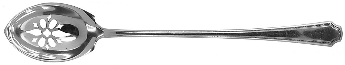 Lady Constance (Sterling, 1922) Pierced Bowl Short Handle Olive Spoon by Towle Silver-1