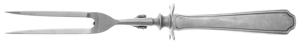 Lady Constance (Sterling, 1922) Large Stainless-Prong Roast Carving Fork by Towle Silver-1