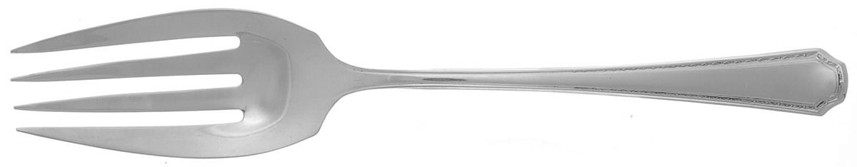 Lady Constance (Sterling, 1922) Medium Solid Cold Meat Serving Fork by Towle Silver-1