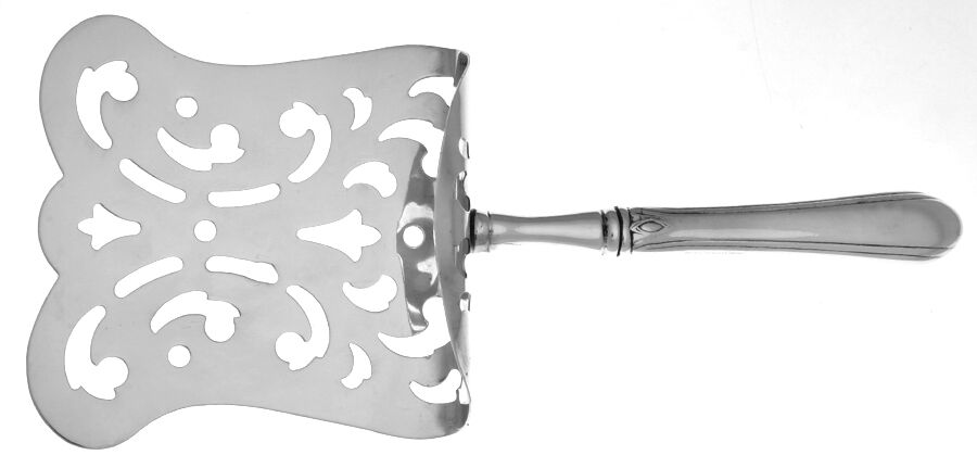Lady Diana (Sterling, 1928, No Monograms) Asparagus Server with Sterling Hood HC by Towle Silver-1