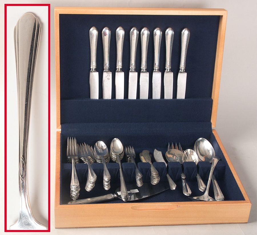 Lady Diana (Sterling, 1928, No Monograms) 56 Piece Set by Towle Silver-1