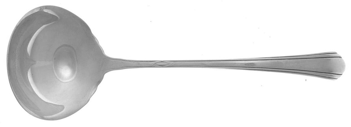 Lady Diana (Sterling, 1928, No Monograms) Solid Piece Cream Ladle by Towle Silver-1