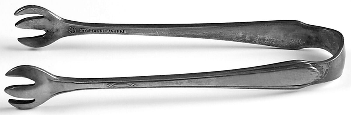 Lady Diana (Sterling, 1928, No Monograms) Small Sugar Tongs by Towle Silver-1
