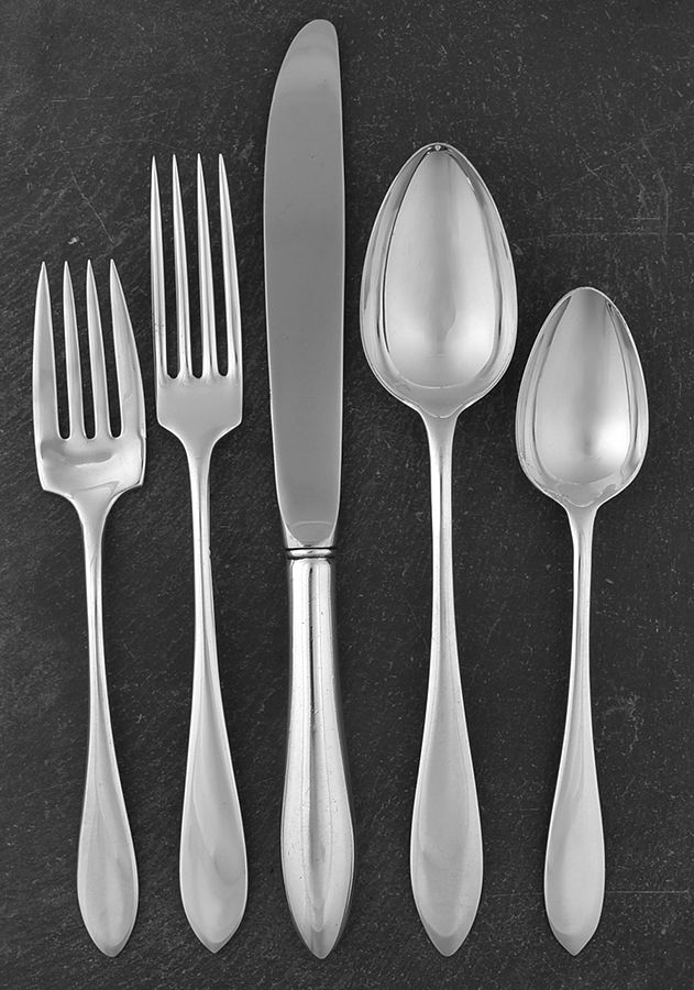 Lafayette (Sterling, 1905, No Monograms) 5 Piece Place Size Setting by Towle Silver-1