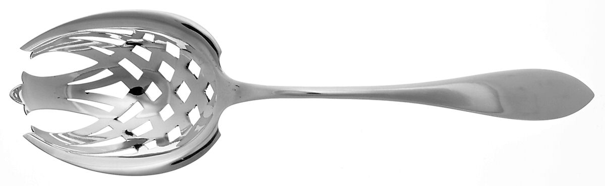 Lafayette (Sterling, 1905, No Monograms) Vegetable Serving Fork (Solid) by Towle Silver-1