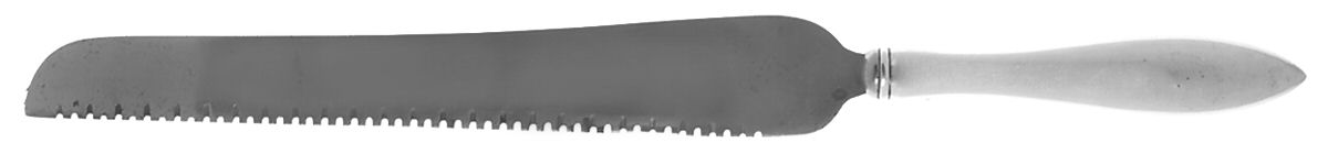 Lafayette (Sterling, 1905, No Monograms) Bread Knife with Stainless Blade by Towle Silver-1
