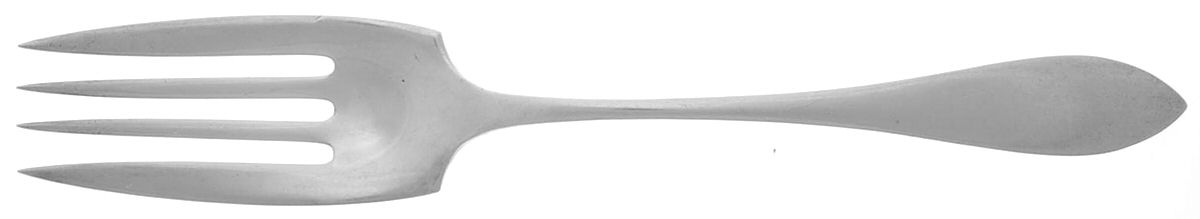 Lafayette (Sterling, 1905, No Monograms) Medium Solid Cold Meat Serving Fork by Towle Silver-1