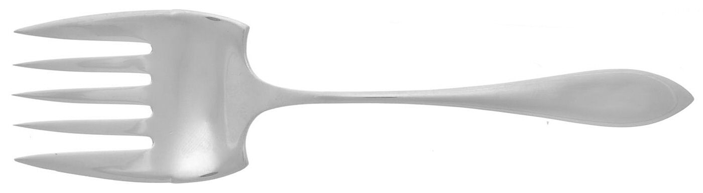 Lafayette (Sterling, 1905, No Monograms) Large Solid Tined Sardine Serving Fork by Towle Silver-1