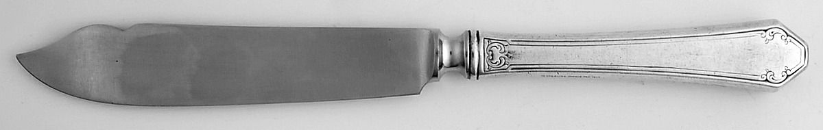 Lady Mary (Sterling, 1917, No Monograms) Individual Fish Knife with Stainless Blade by Towle Silver-1