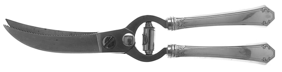 Lady Mary (Sterling, 1917, No Monograms) Poultry Shears with Stainless Blades by Towle Silver-1