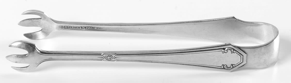 Lady Mary (Sterling, 1917, No Monograms) Bon Bon Tongs by Towle Silver-1