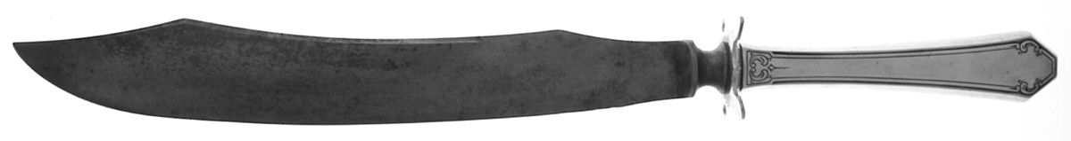 Lady Mary (Sterling, 1917, No Monograms) Large Stainless Blade Roast Carving Knife by Towle Silver-1