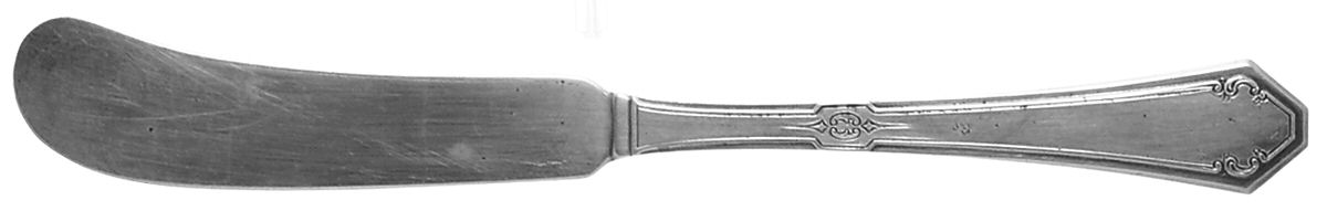 Lady Mary (Sterling, 1917, No Monograms) Flat Handle Butter Spreader by Towle Silver-1