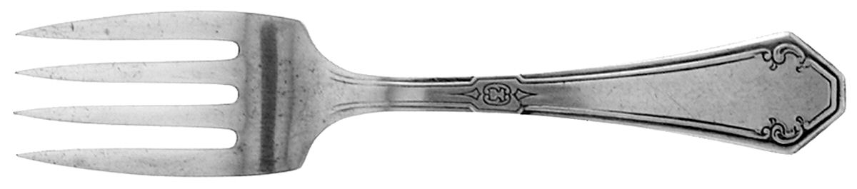 Lady Mary (Sterling, 1917, No Monograms) Baby Fork by Towle Silver-1