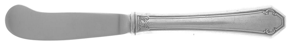 Lady Mary (Sterling, 1917, No Monograms) Butter Spreader Hollow Hdl-Paddle/Stainless Blade by Towle Silver-1