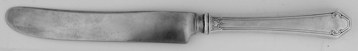Lady Mary (Sterling, 1917, No Monograms) Old French Hollow Knife with Bolster by Towle Silver-1