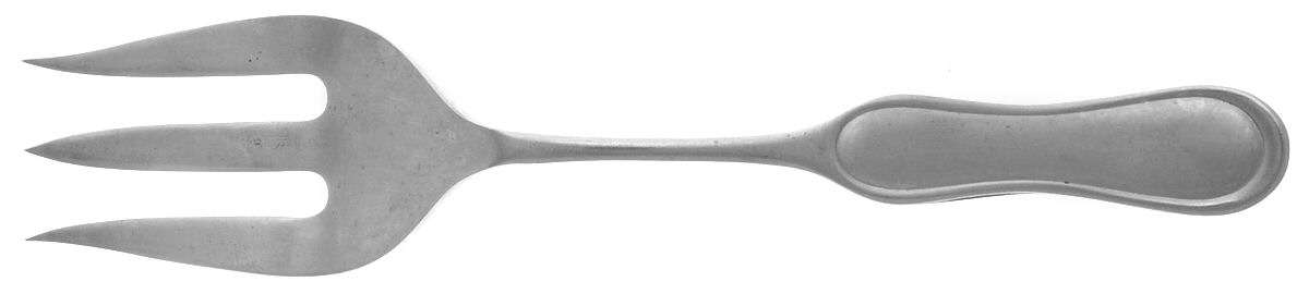 Lariat (Stainless) Medium Solid Cold Meat Serving Fork by Towle Silver-1