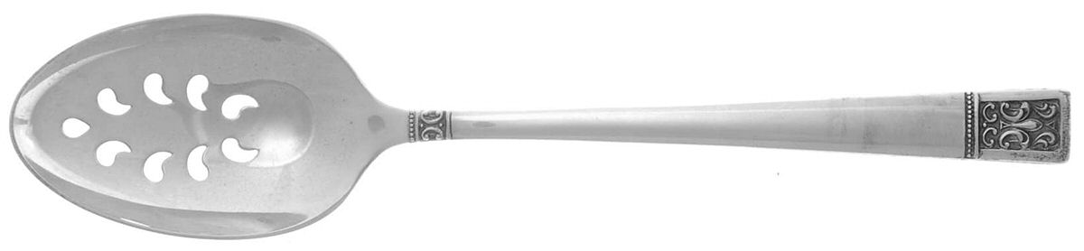 Laureate (Sterling, 1968) Pierced Tablespoon (Serving Spoon) by Towle Silver-1