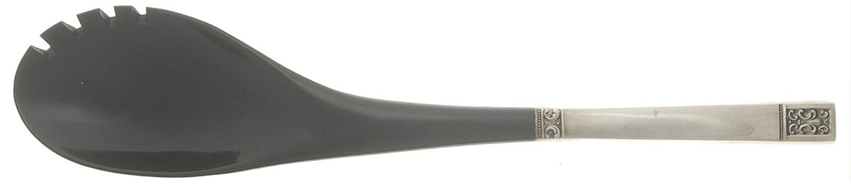 Laureate (Sterling, 1968) Salad Serving Fork with Plastic Prongs by Towle Silver-1