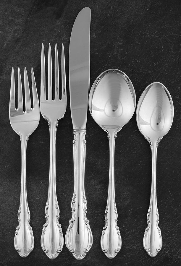 Legato (Sterling, 1962) 5 Piece Place Size Setting by Towle Silver-1