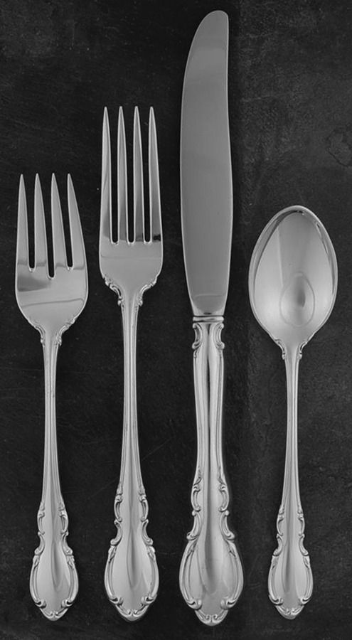 Legato (Sterling, 1962) 4 Piece Place Size Setting by Towle Silver-1
