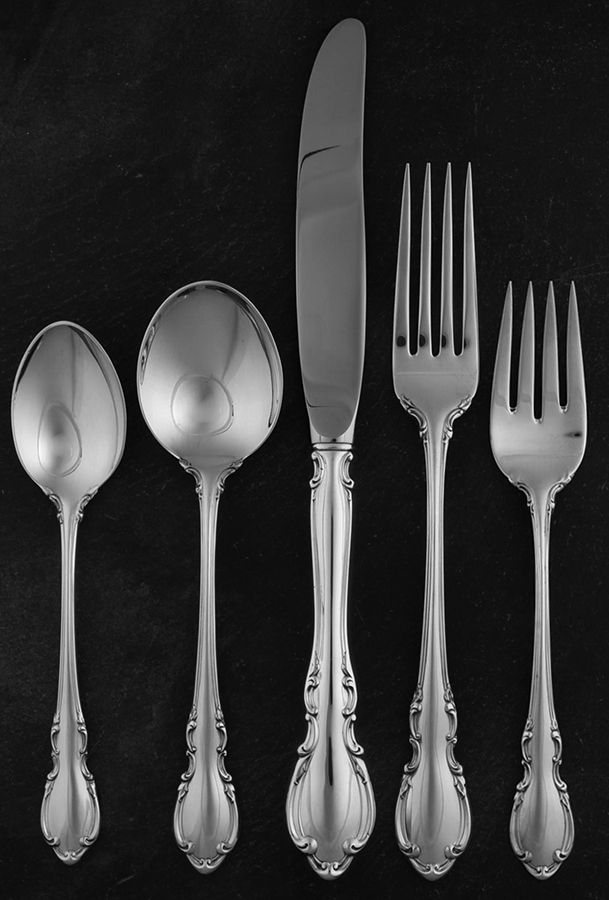 Legato (Sterling, 1962) 5 Piece Dinner Size Setting by Towle Silver-1
